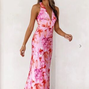 NWT FLEUR FANTASIA MAXI DRESS PINK